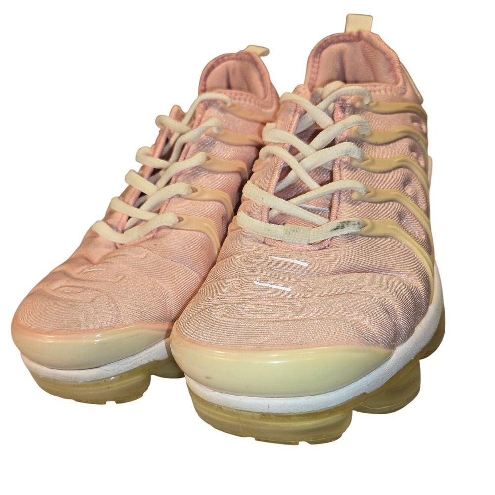 Nike Air VaporMax Plus Pink White Sneakers Womens 6.5 Running Shoes Low Top - Picture 3 of 11